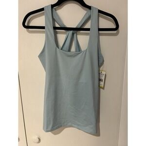 Eleven By Venus‎ Williams Crystal Blue Charm Tank Top Size M Built In Shelf Bra